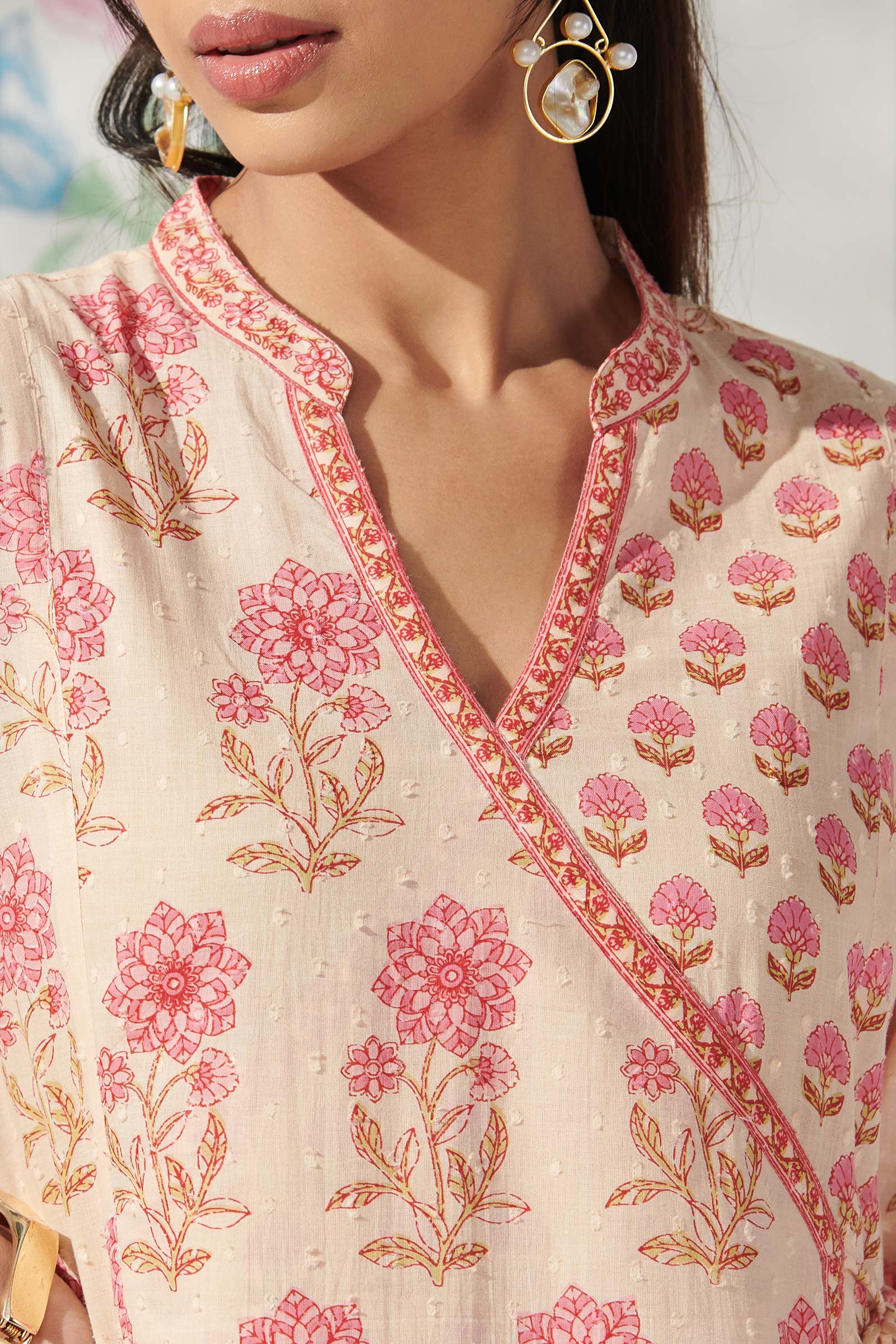 Surplus: Gulbahar Safiya Sanganeri Kurta - Image 5