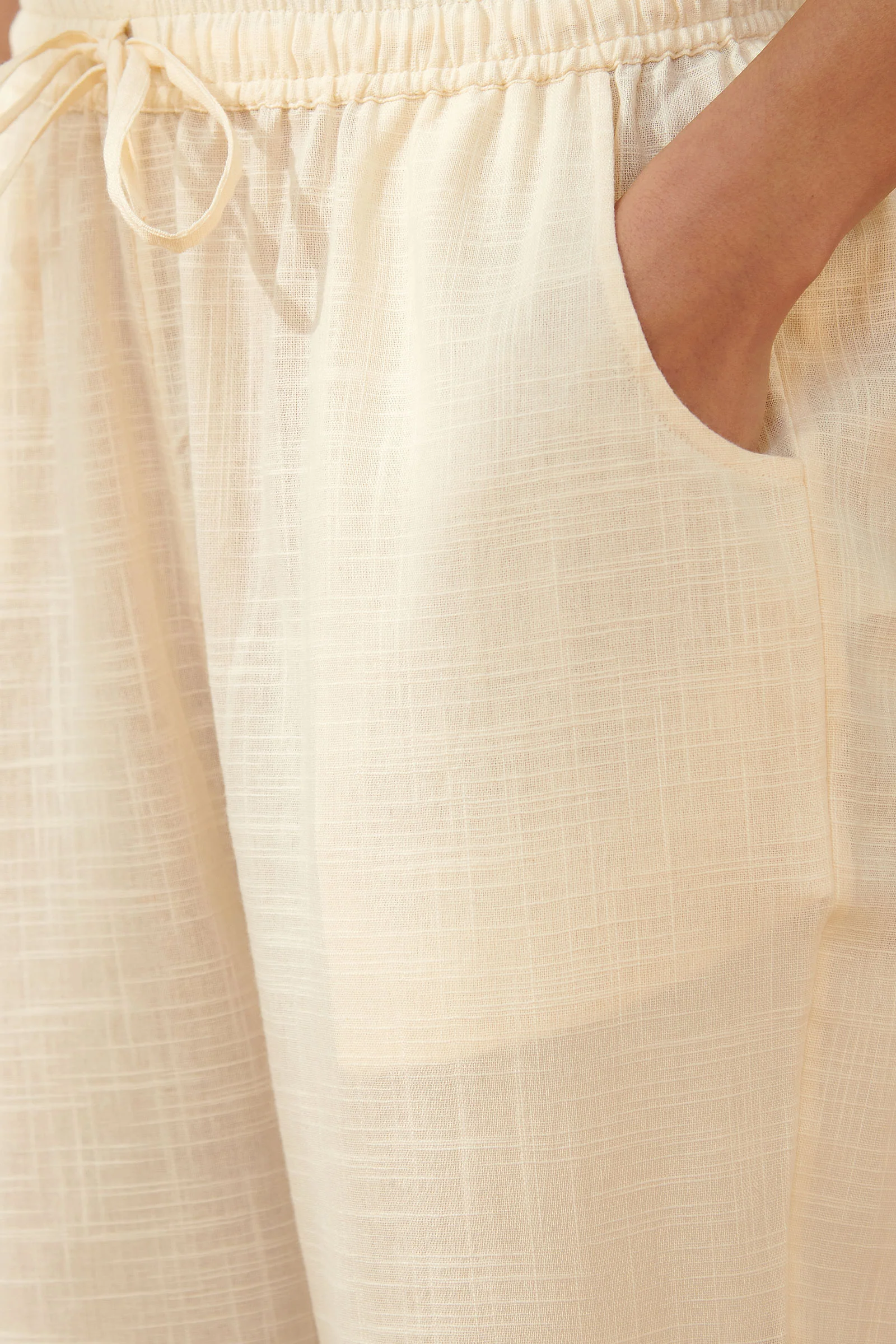 Surplus: Mehraab Rabiya Cream Narrow Pants - Image 4