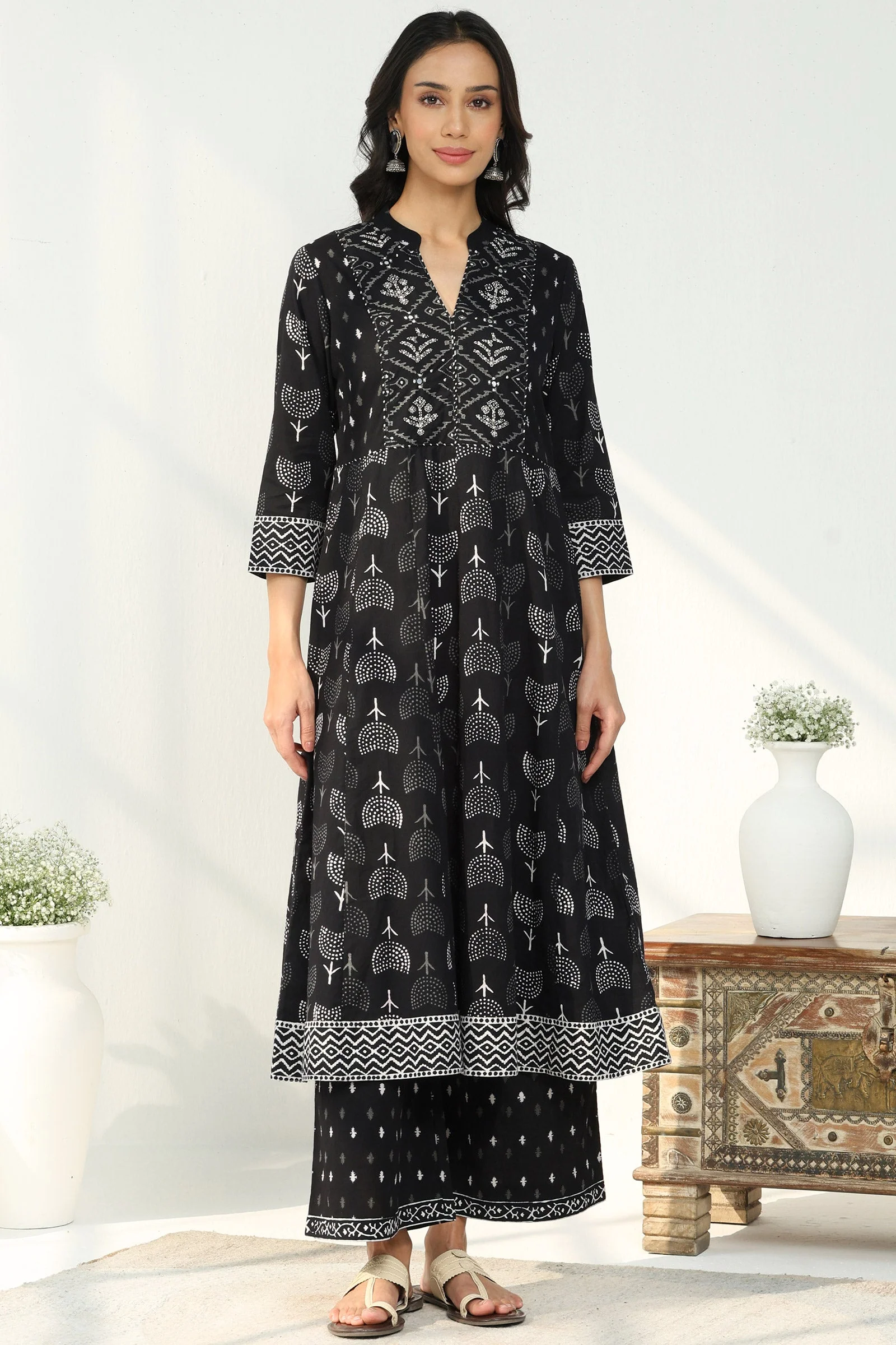 Surplus: Mumtaz Kiran Sanganeri Kurta - Image 2