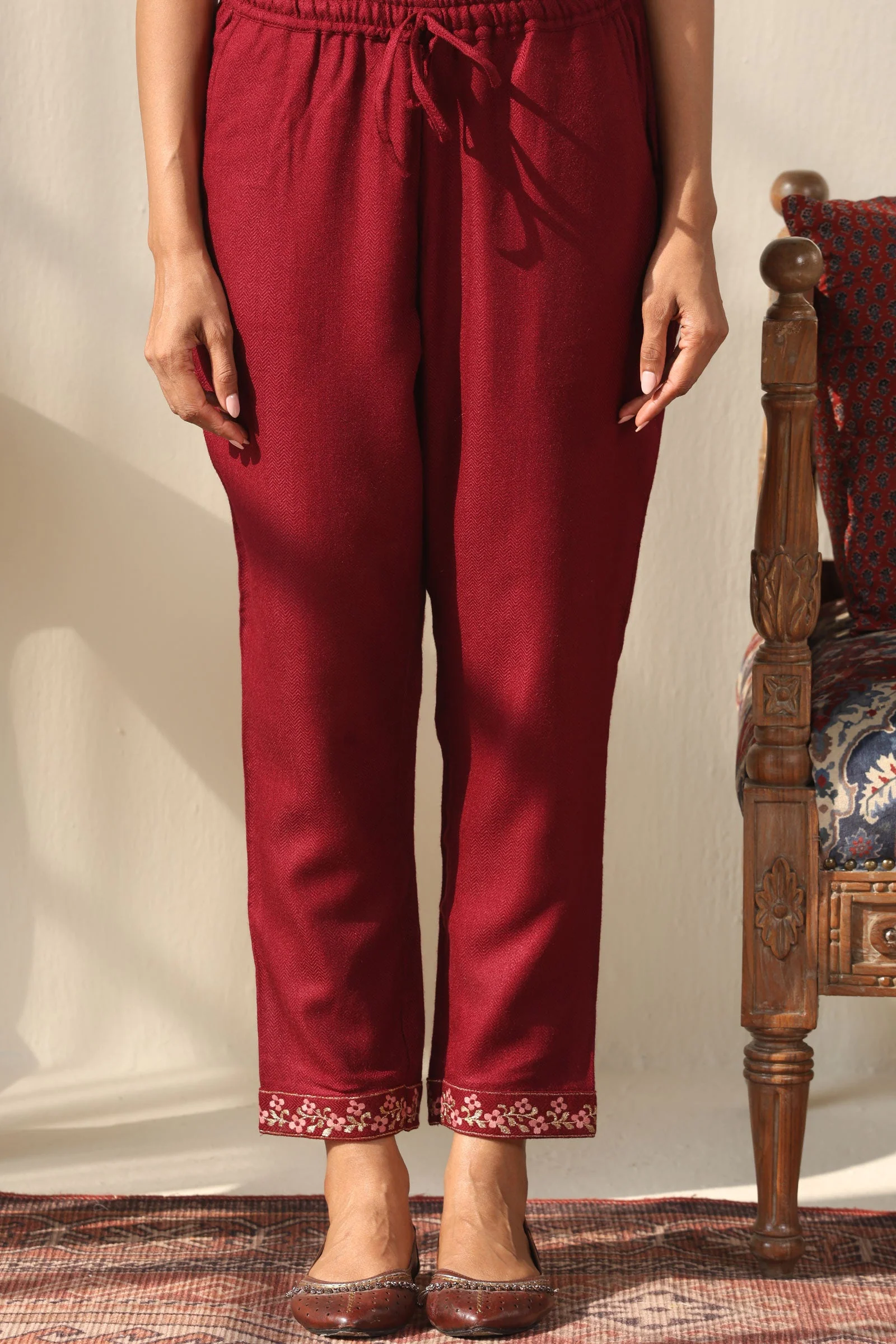 Surplus: Naadirah Gulbahar Faux Wool Narrow Pants
