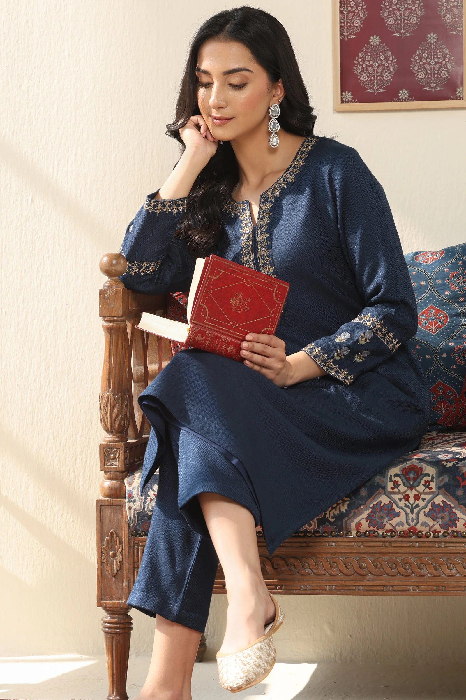 Surplus: Naadirah Gulnaz Faux Wool Kurta - Image 6