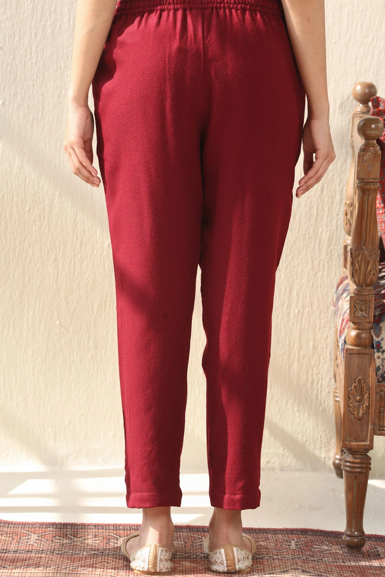 Surplus: Naadirah Maheen Faux Wool Narrow Pants - Image 5