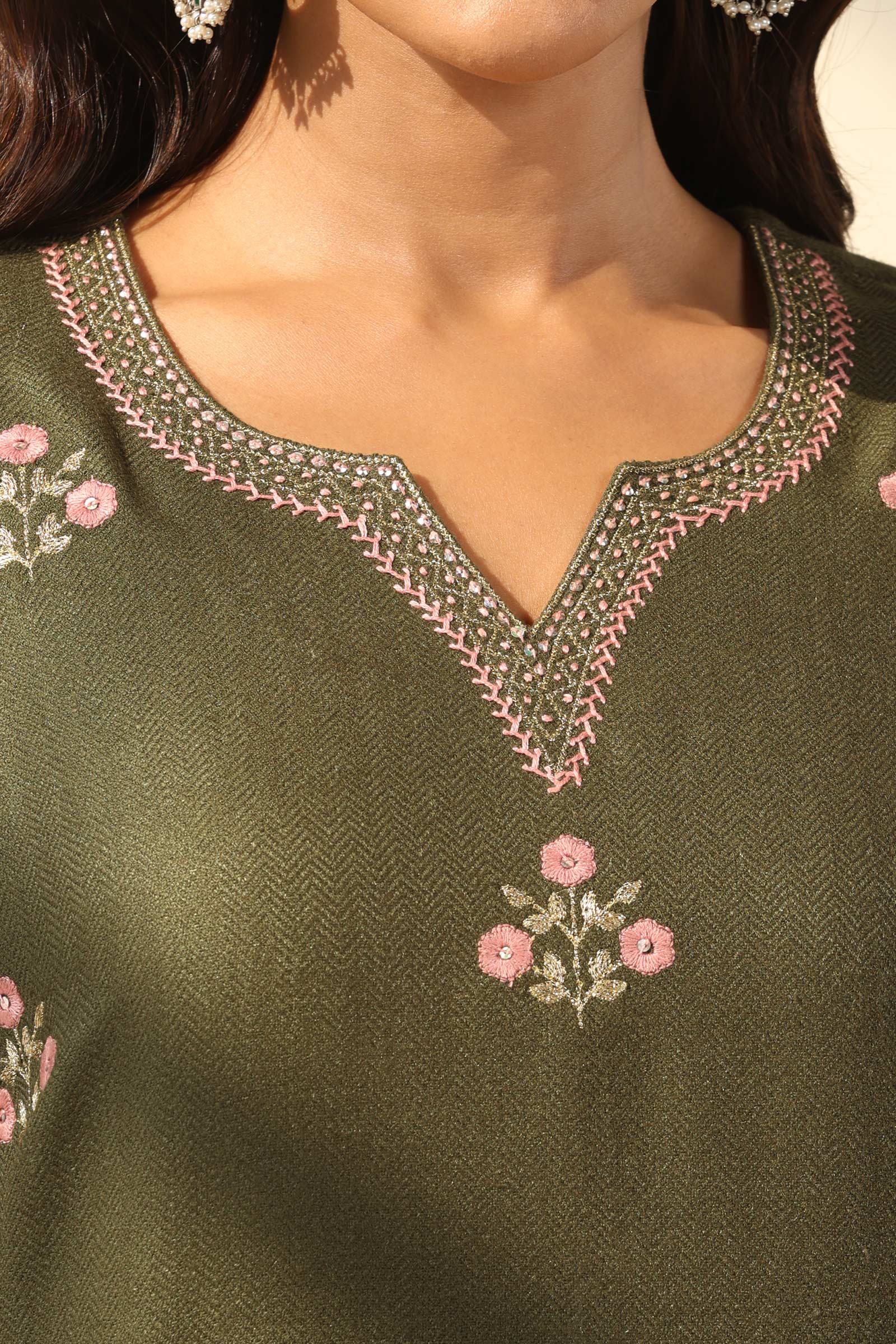 Surplus: Naadirah Parisa Faux Wool Kurta - Image 4