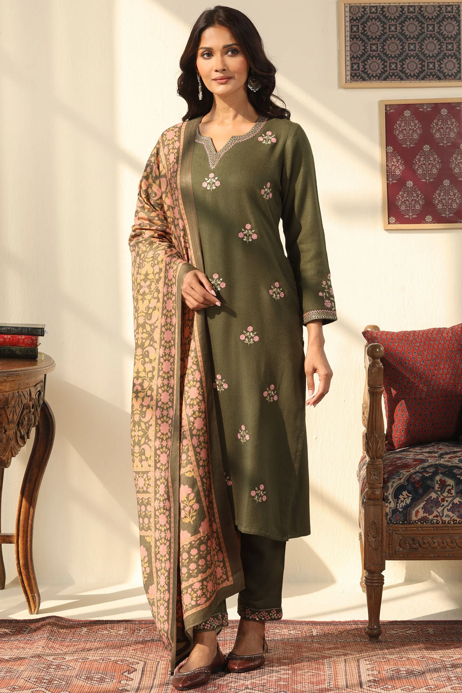 Surplus: Naadirah Parisa Faux Wool Kurta - Image 6