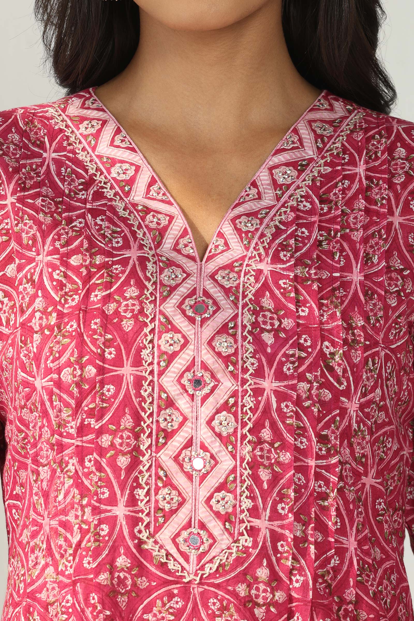 Surplus: Roz Meher Shaima Sanganeri Kurta - Image 4
