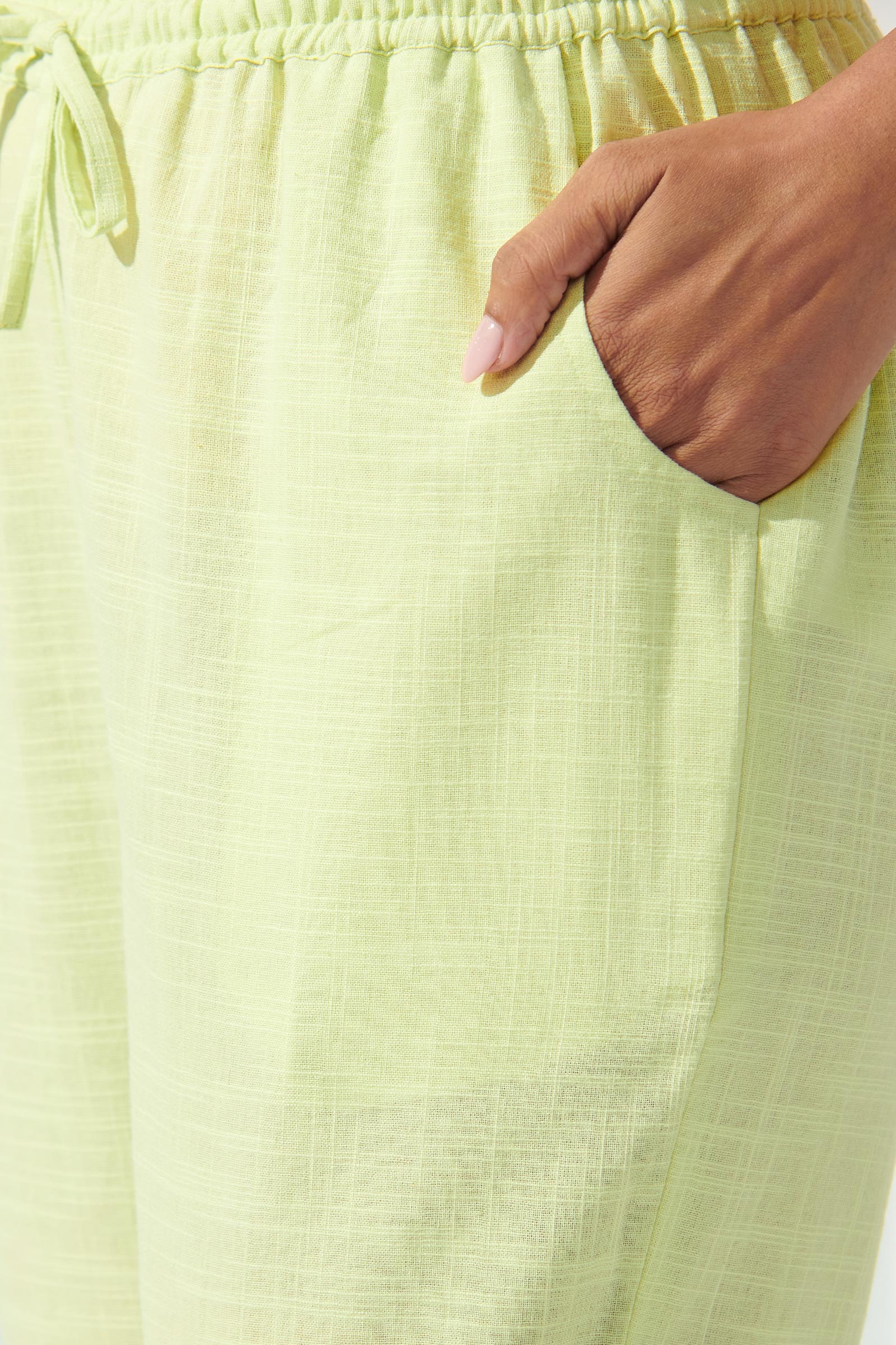Surplus: Roza Jashn Green Narrow Pants - Image 2