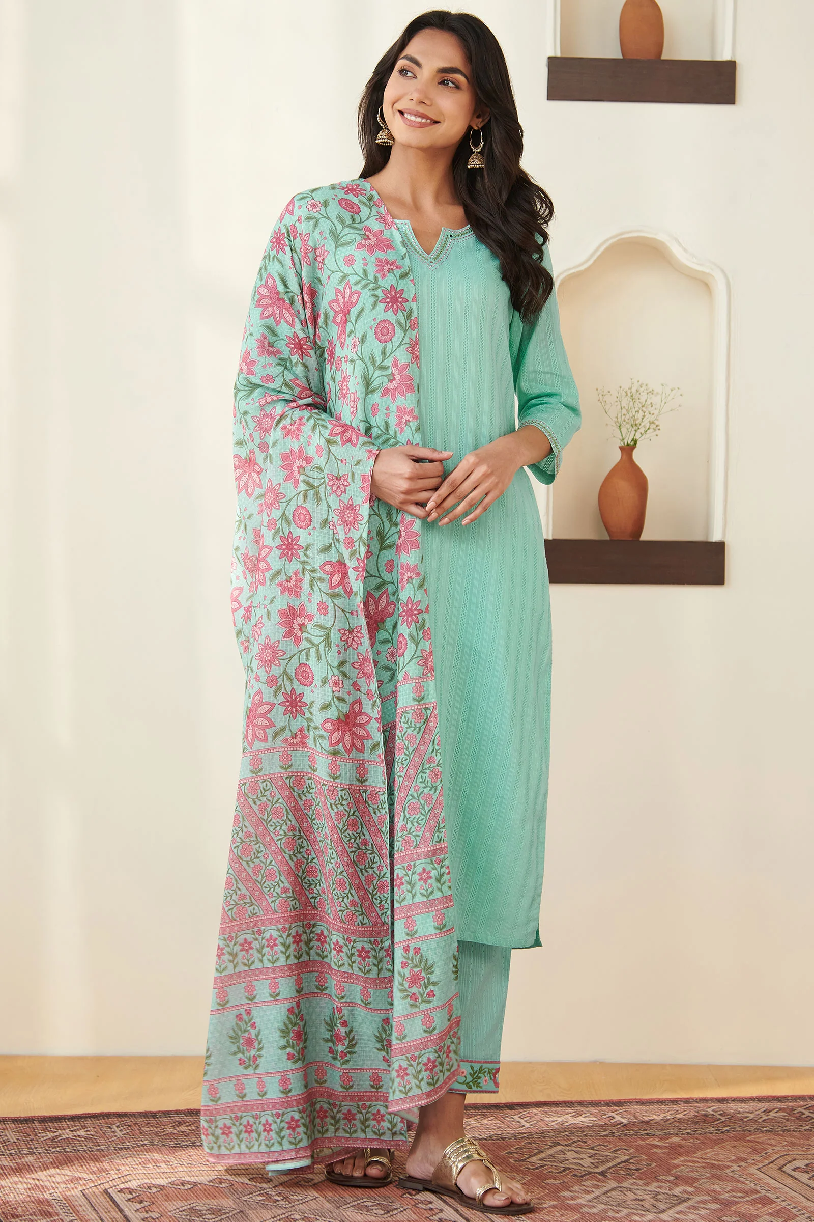 Surplus: Roza Mehar Blue Kurta - Image 6
