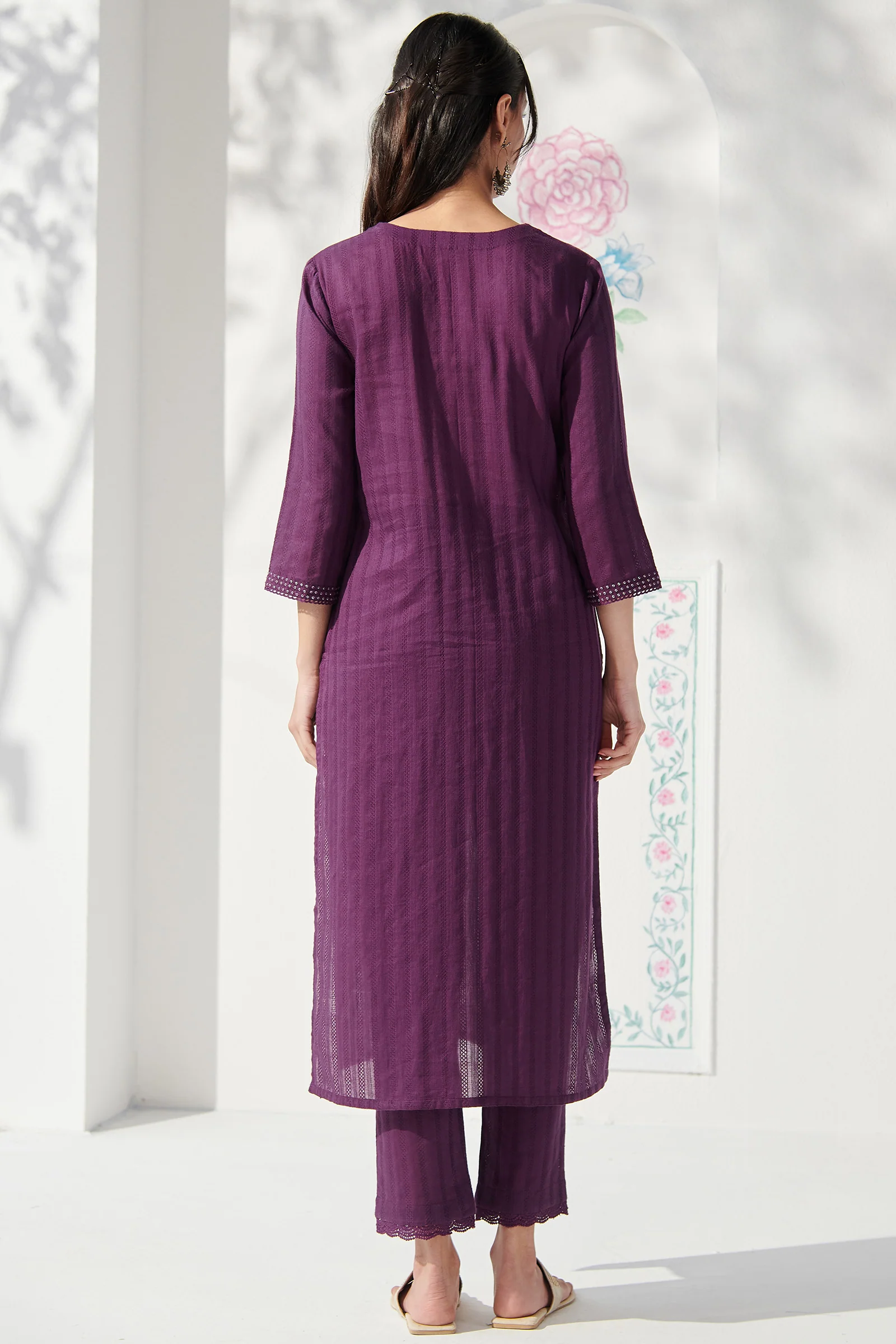Surplus: Roza Mirza Purple Kurta - Image 8