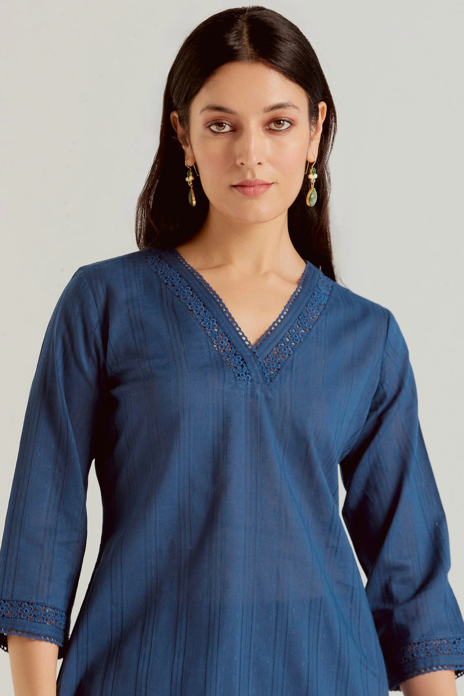 Surplus: Roza Sehr Blue Kurta - Image 4