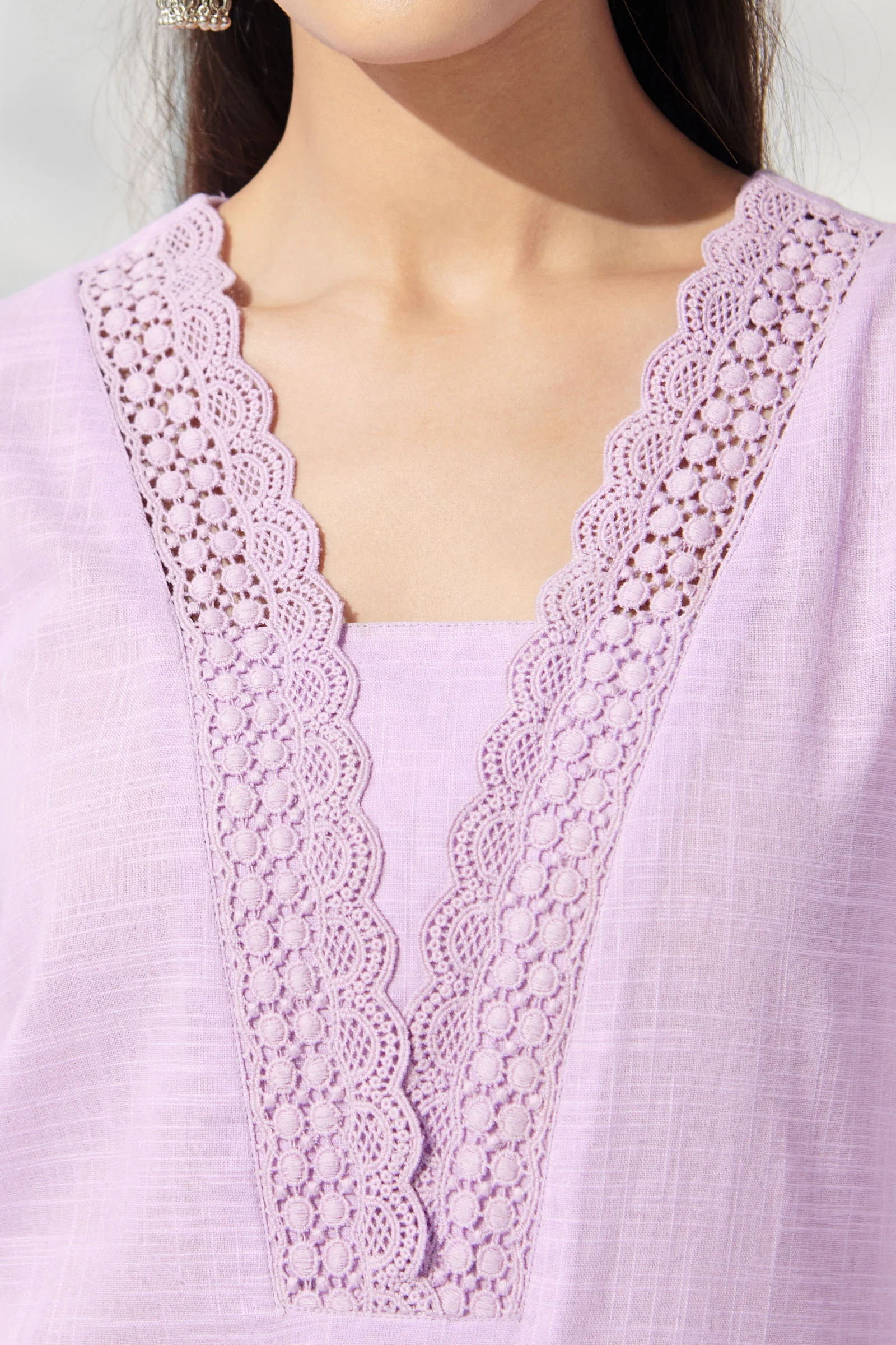 Surplus: Roza Sehreen Lilac Kurta - Image 4