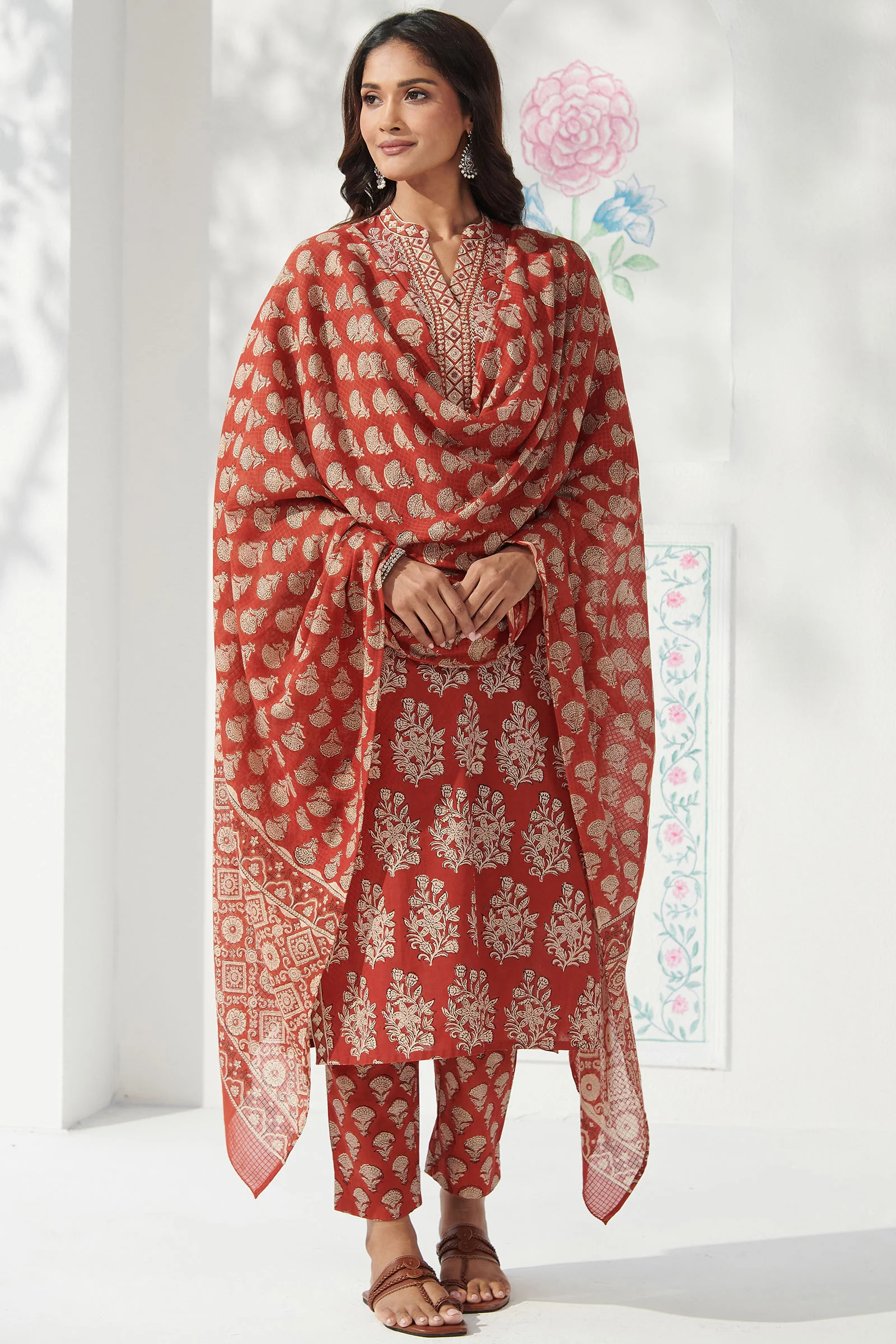 Surplus: Sehra Fazeen Bagru Kurta - Image 7