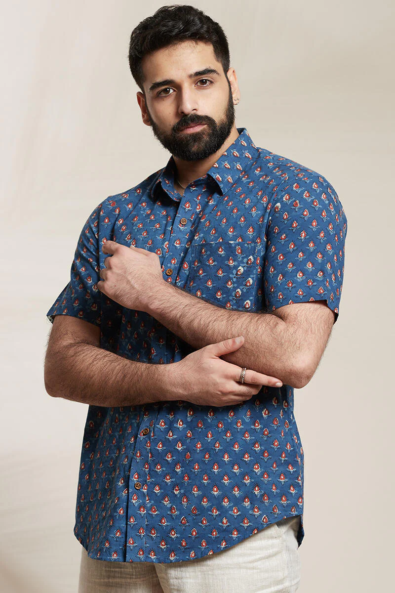 Zafar Rahat Bagru Shirt - Image 5