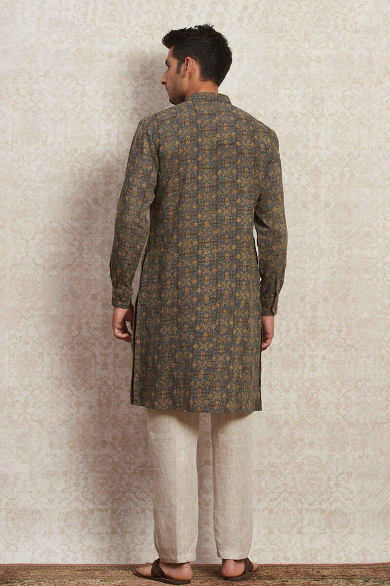 Zafar Saif Ajrak Kurta - Image 5