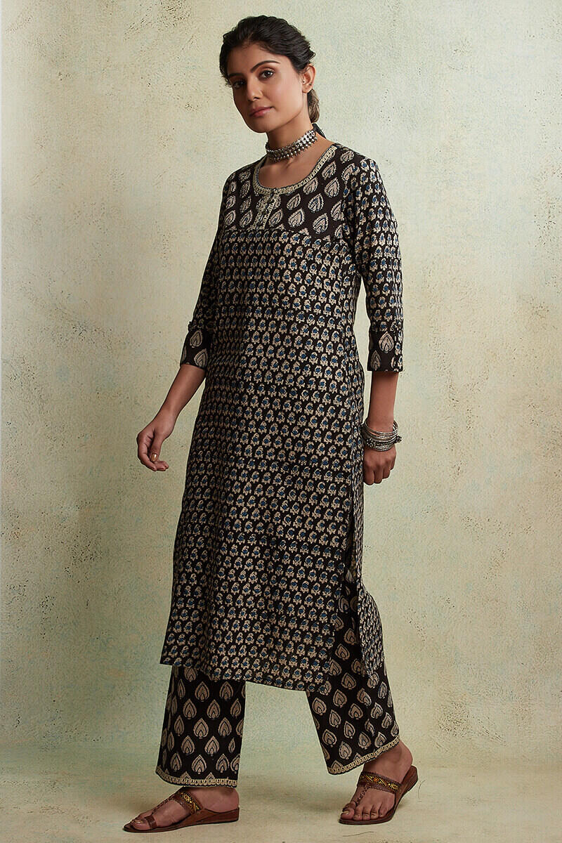 Zahabiya Misha Block Printed Kurta - Image 4
