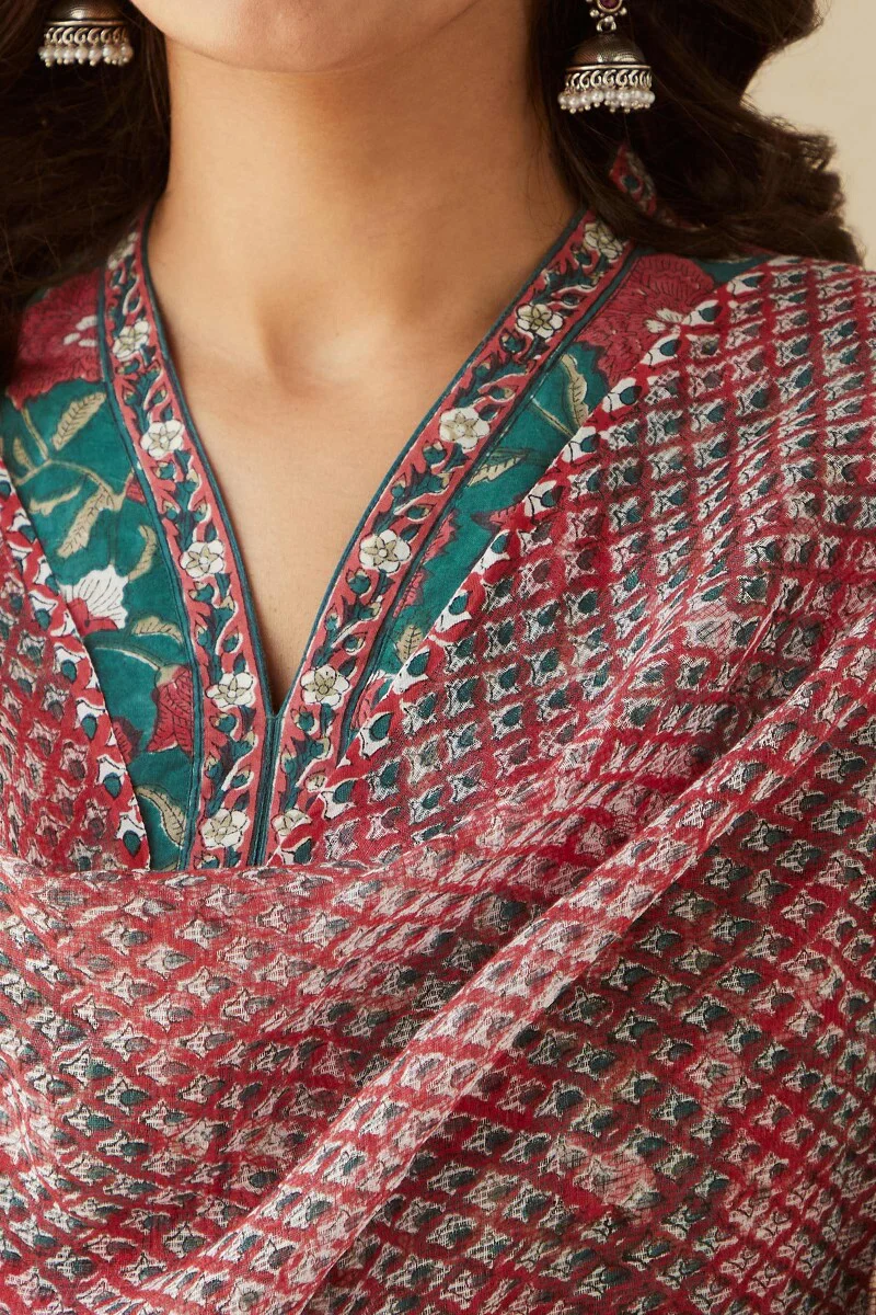 Zahira Farah Sanganeri Dupatta - Image 2