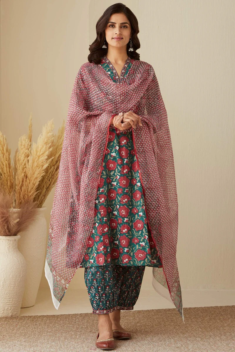 Zahira Farah Sanganeri Dupatta - Image 3