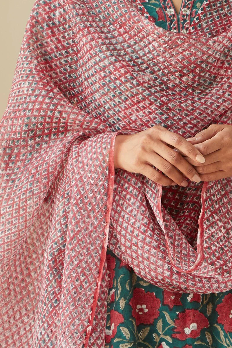 Zahira Farah Sanganeri Dupatta - Image 4