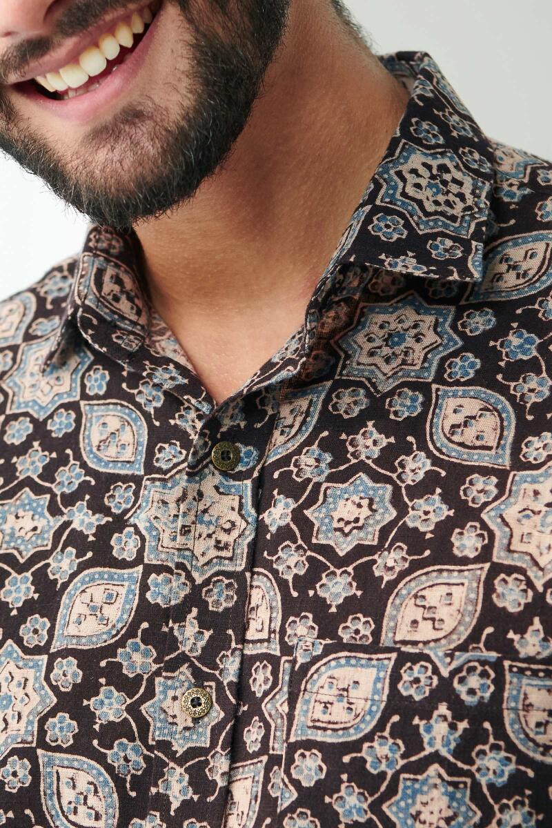 Zaid Aayan Ajrak Shirt - Image 3