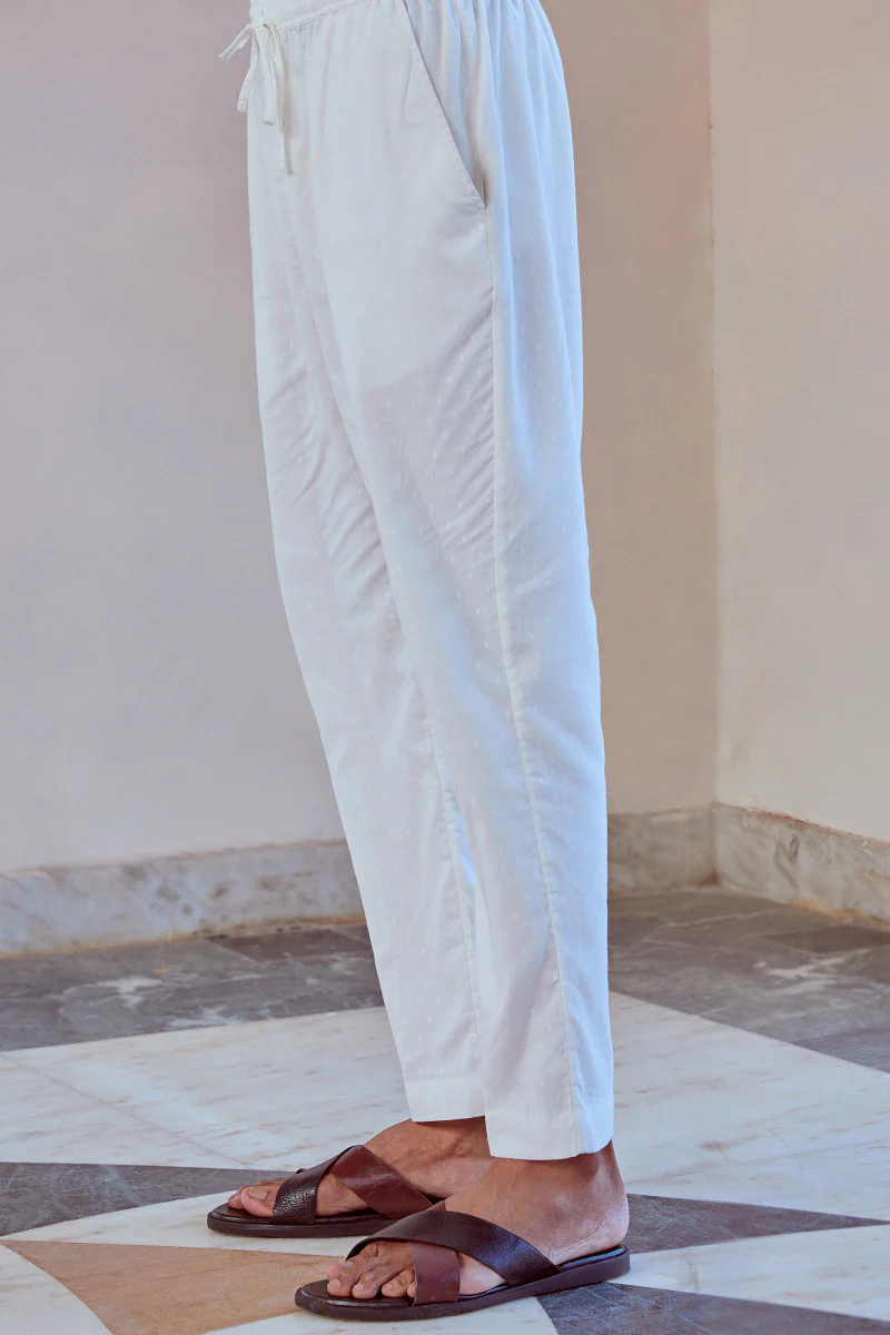 Zaid Cotton Dobby Pants - Image 4
