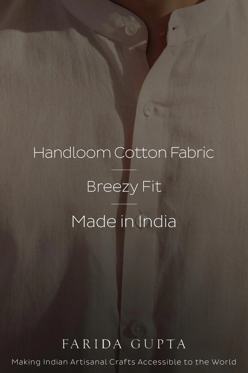 Zaid Light Pink Handloom Shirt - Image 6