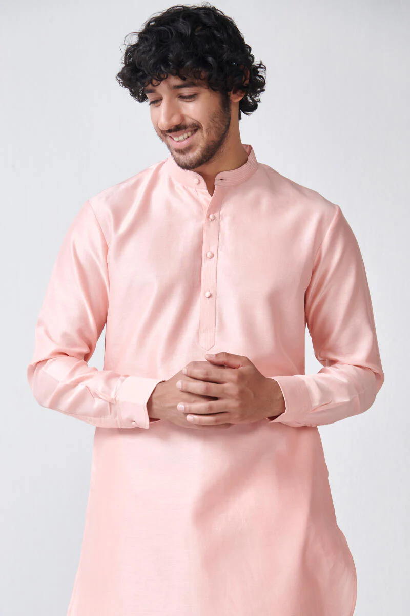 Zaid Samar Chanderi Kurta