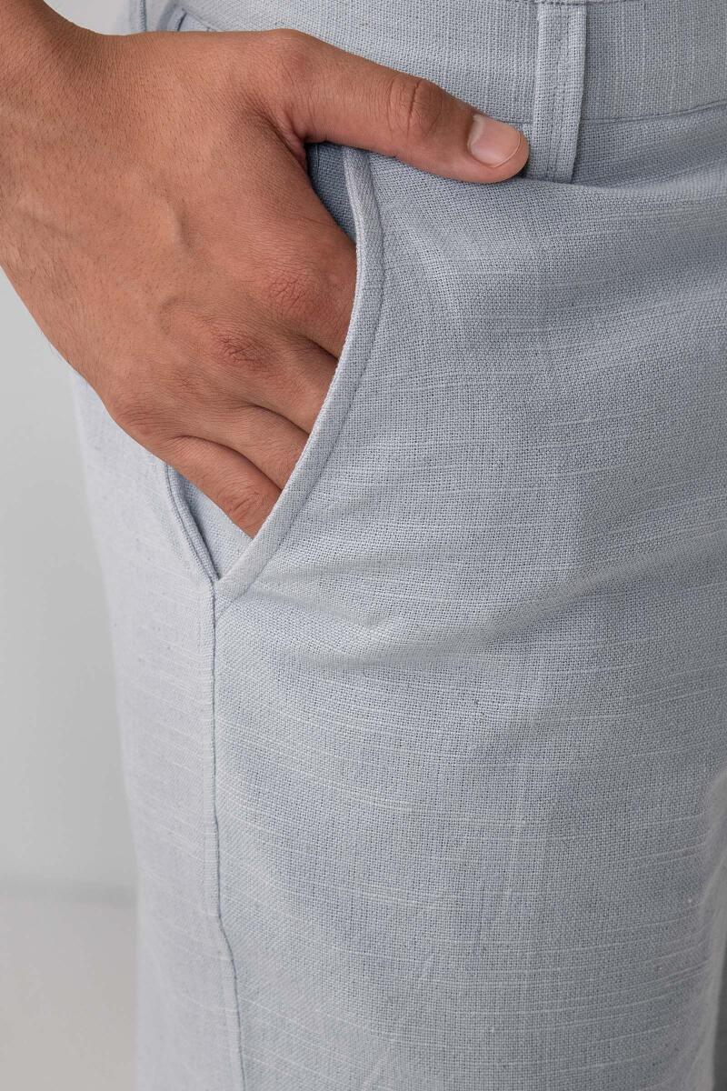 Zaid Zafar Light Blue Handloom Pants - Image 2