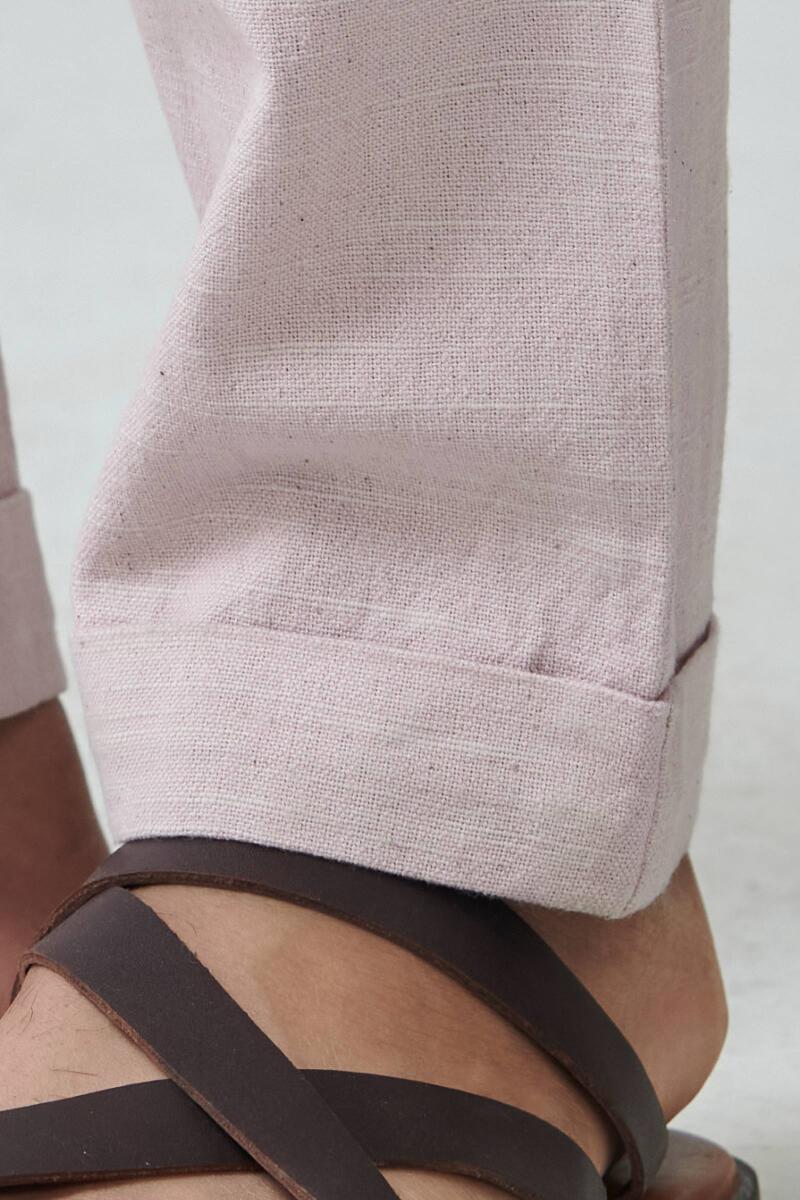 Zaid Zafar Pink Handloom Pants - Image 4