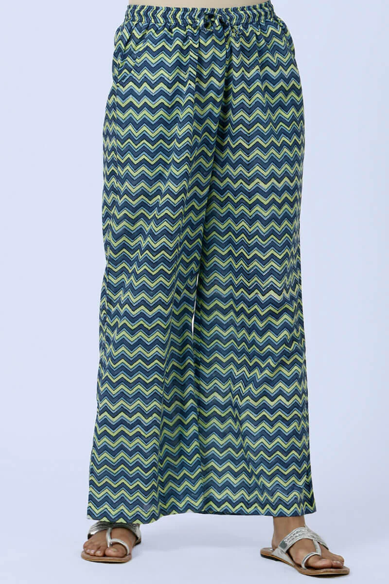 Zig zag blue