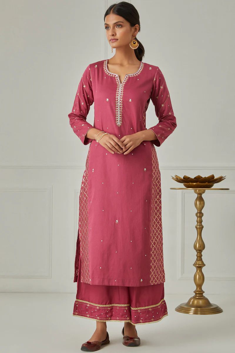 Zubeida Farhat Vegan Silk Kurta - Image 3