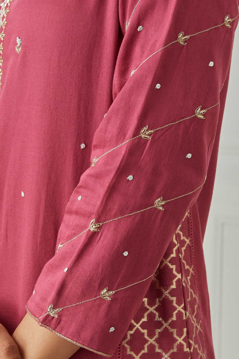 Zubeida Farhat Vegan Silk Kurta - Image 4