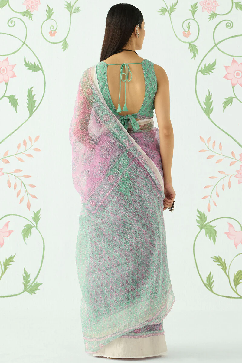 Zubeida Maheera Kota Silk Saree - Image 6