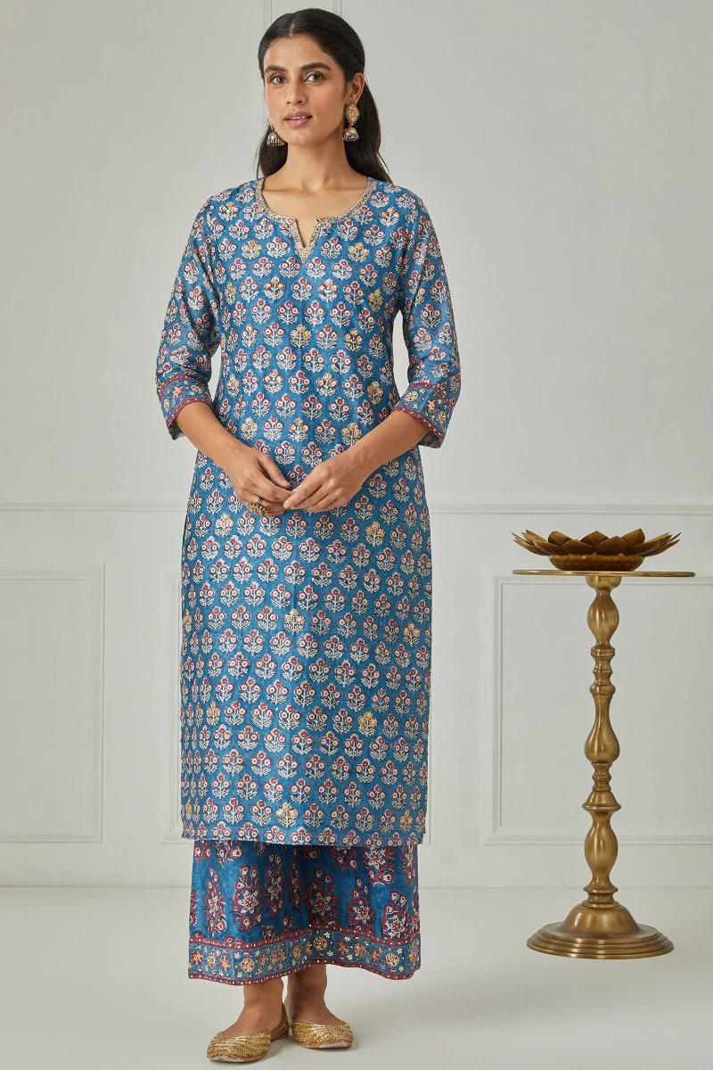 Zubeida Mahreen Chanderi Kurta - Image 3