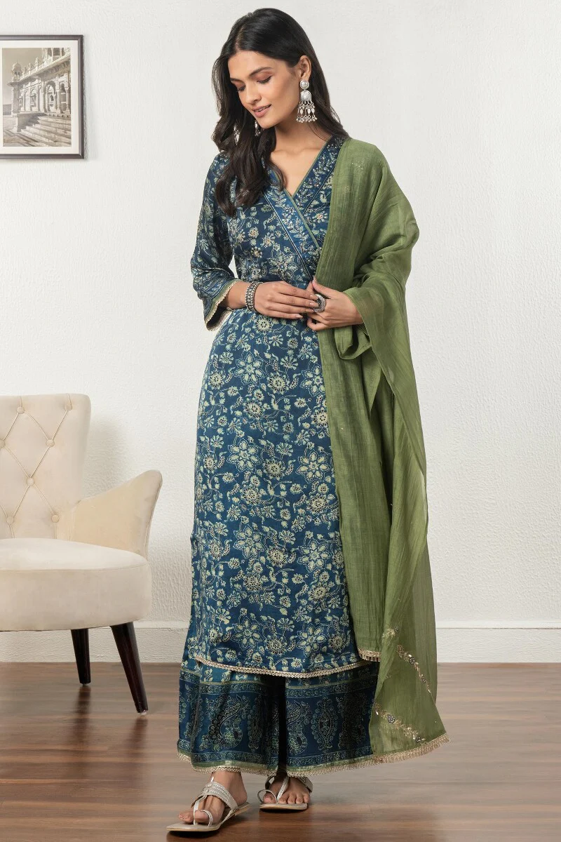 Zubeida Sabah Ajrak Modal Palazzo - Image 3