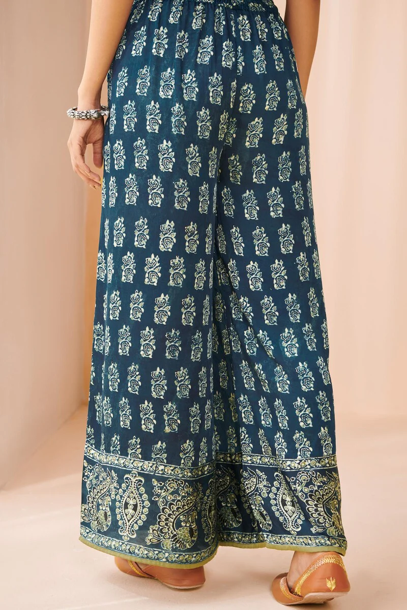 Zubeida Sabah Ajrak Modal Palazzo - Image 5