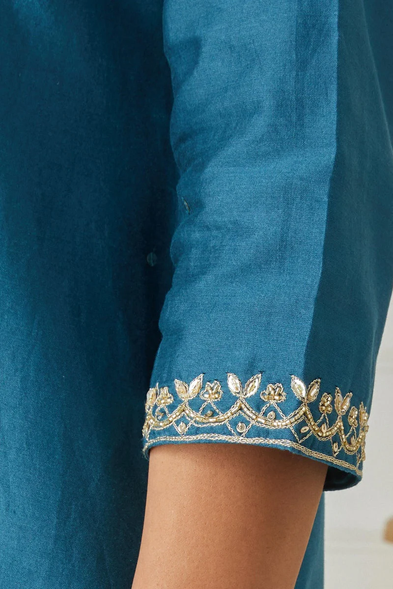Zubeida Zeenat Chanderi Kurta - Image 5