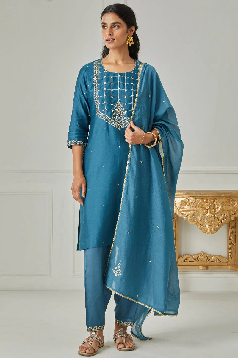 Zubeida Zeenat Chanderi Kurta - Image 6